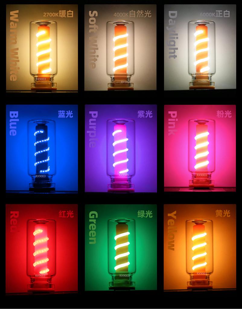 USB сенсорное управление Автомобильный светодиодный светильник Атмосфера Лампочка накаливания Светодиодная нить накаливания Спальня Ночное украшение