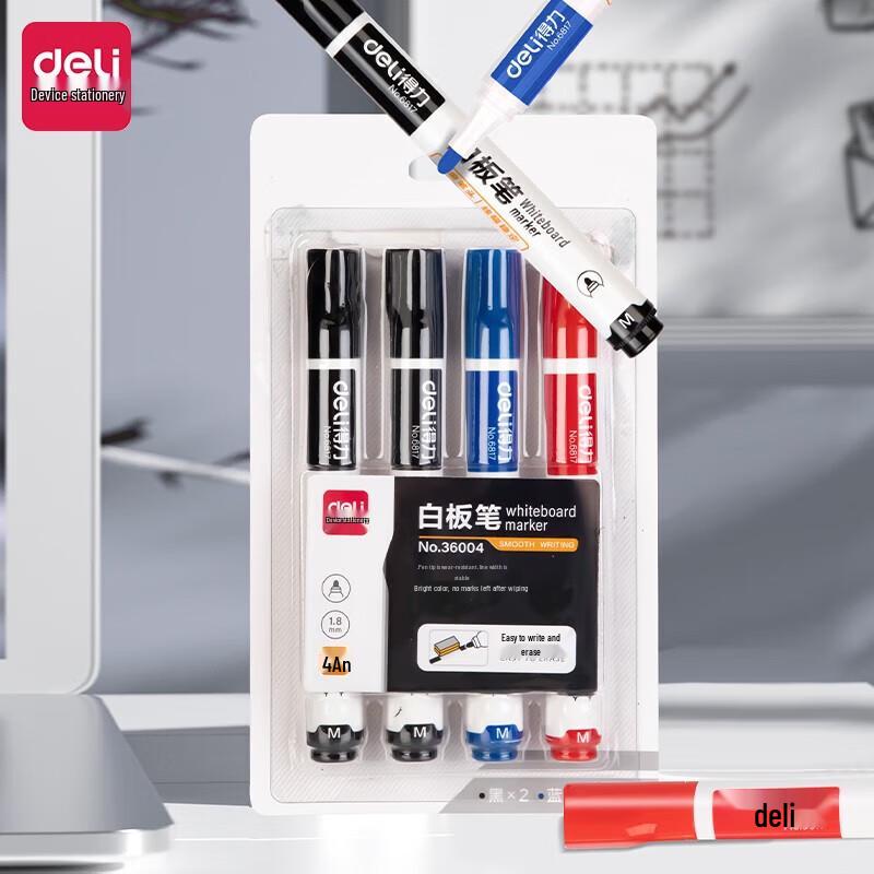 Deli Whiteboard Markers & Cleaning Sets