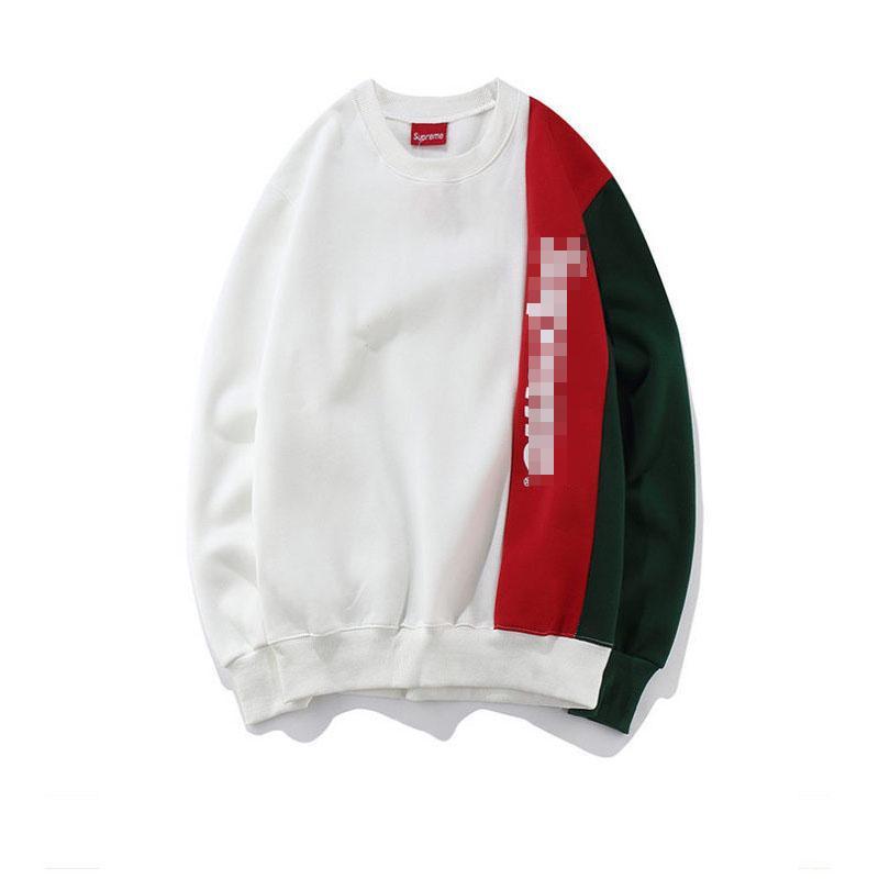 Свитшот Supreme с принтом букв для мужчин Повседневная спортивная одежда Мода