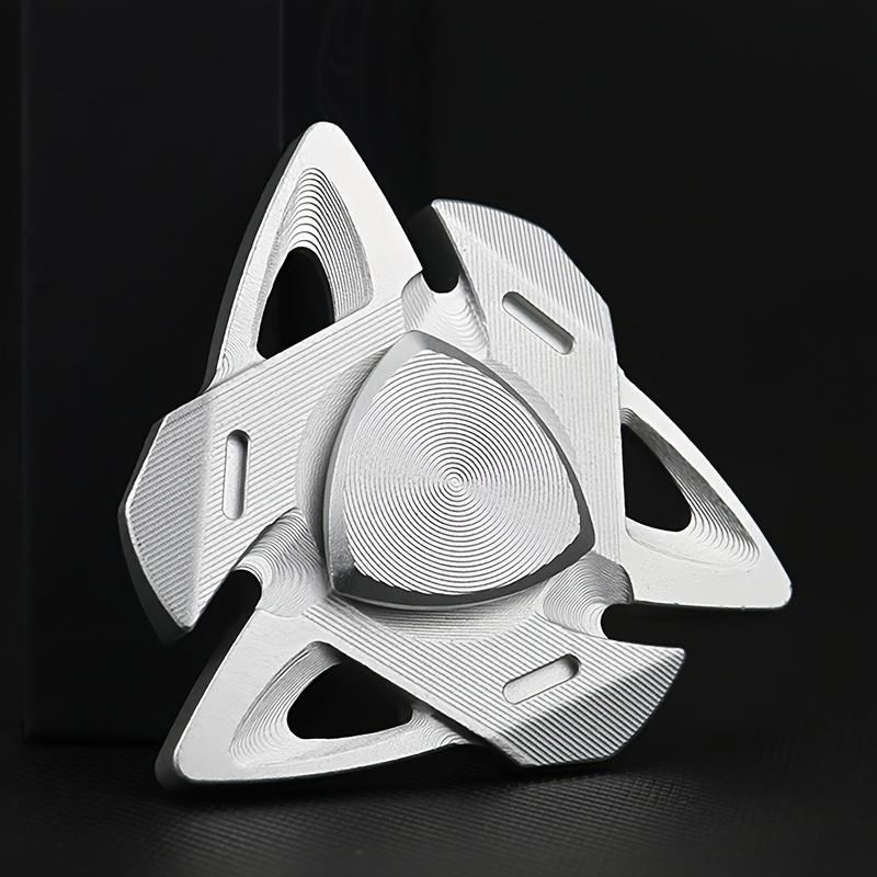 Shark-Style Aluminum Alloy Fidget Spinner - CNC Machined, 3 Color Options, Relax Toy for Adults