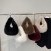 Autumn and Winter Plush Shoulder Handbag Crescent Bag Fashionable Armpit Bag Cute Ladies Wallet