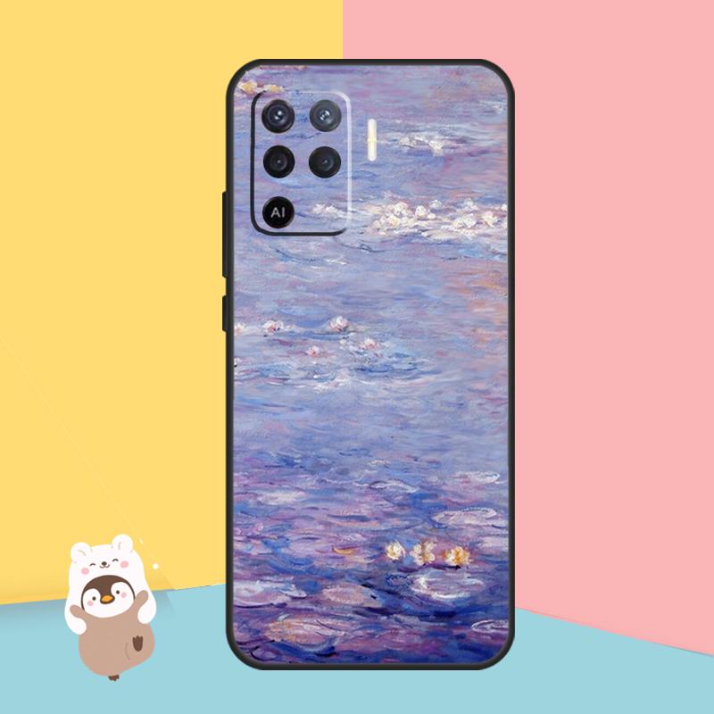 Чехол Claude Monet Garden Lotus Bridge для OPPO A94 A74 A54 A53S A53 A31 A5 A9 2020 A52 A72 A83 A91 A93 A1K A15 A16, чехол