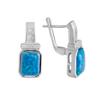 Silver Earrings with Opal (2125112)