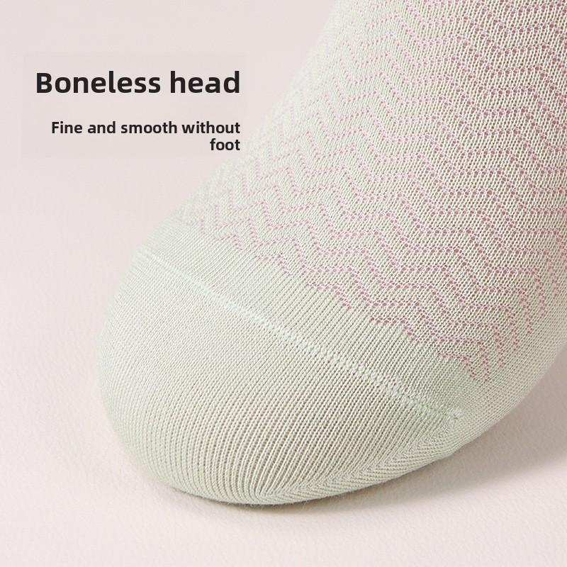 5 пар женских весенне-летних мягких влагоотводящих удобных дышащих сетчатых женских носков-лодочек