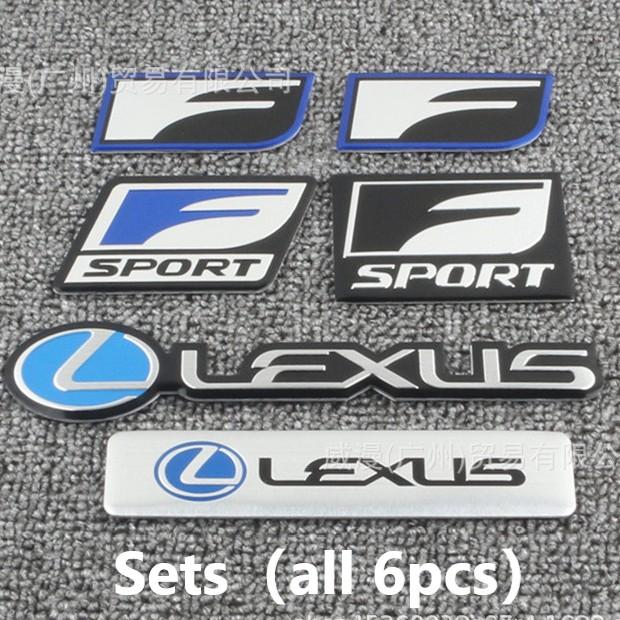 MTIQ6 Car Emblem Badge Sticker For Lexus F SPORT GS GX IS LS LX NX RX UX CT LC RC GX460 Ct200h IS250 ES 220D IS200 Fsport