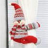 New Christmas Curtain Buckle Christmas Home Decorations Santa Claus Sonwman Window Ornament Decor Supplies Festival Kids Gifts