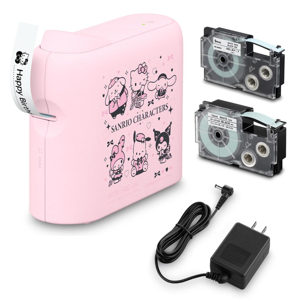 Casio Name Land Label Sanrio Characters Collaboration Tape Included i-ma Printer, Model, Smartphone-Specific, KL-SP10-SA2 Set, KL-SLSA2 (3.5mm-18mm