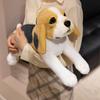 Simulation Beagle Plush Toy Cute Fluffy Cartoon Stuffed Animal Dog Doll Home Decor Gifts For Kids