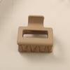 8.5CM x 10.5CM Rectangular Matte PS Hair Clip - Simple Shark Hair Accessory