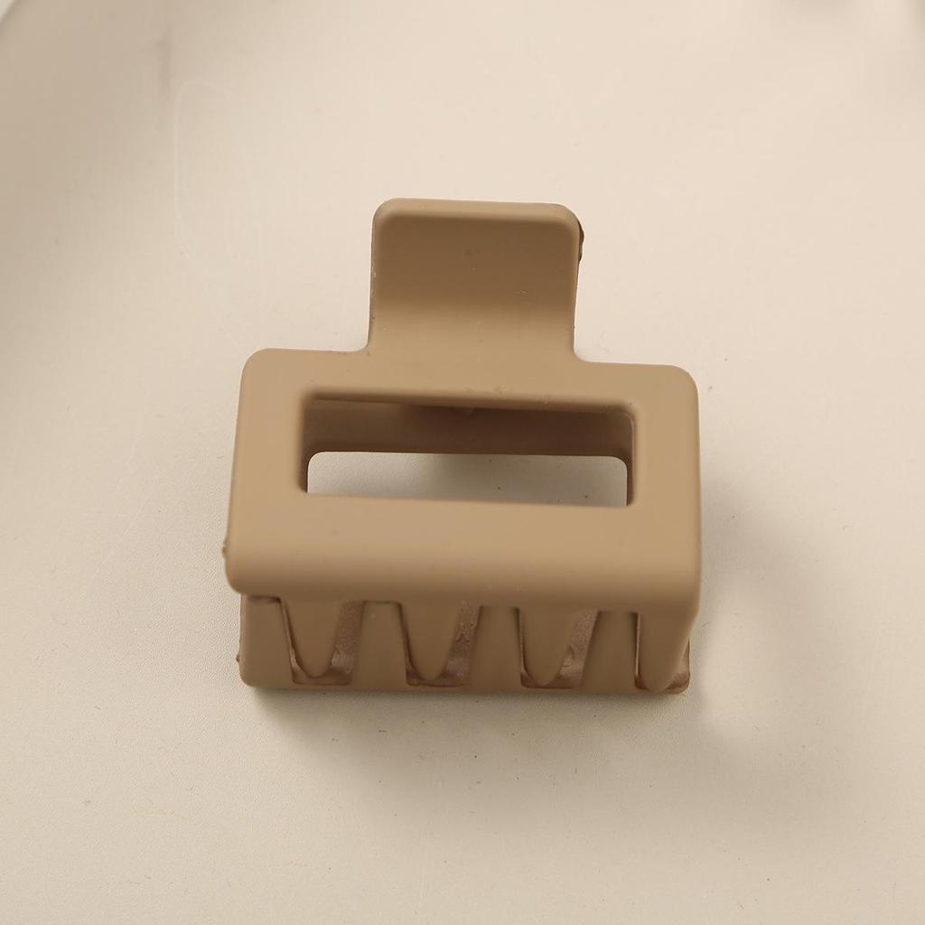 8.5CM x 10.5CM Rectangular Matte PS Hair Clip - Simple Shark Hair Accessory
