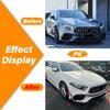 Для Mercedes Benz A-Class W177 A45 AMG 2018 2019 2020 2021 2022 2023 Комплект для модификации кузова: Передний бампер, дефлектор, накладка, спойлер