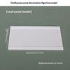 1Pcs Vertical Pattern Wall Skirt Panel for 1 12 Dollhouse Simulation Mini Home Room Furniture Accessories