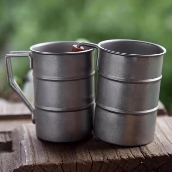 Кружка для кофе из нержавеющей стали 304, портативная дорожная кружка, стакан для воды, чая, кружка для молока, бокал для крафтовых коктейлей для работы, улицы, школы