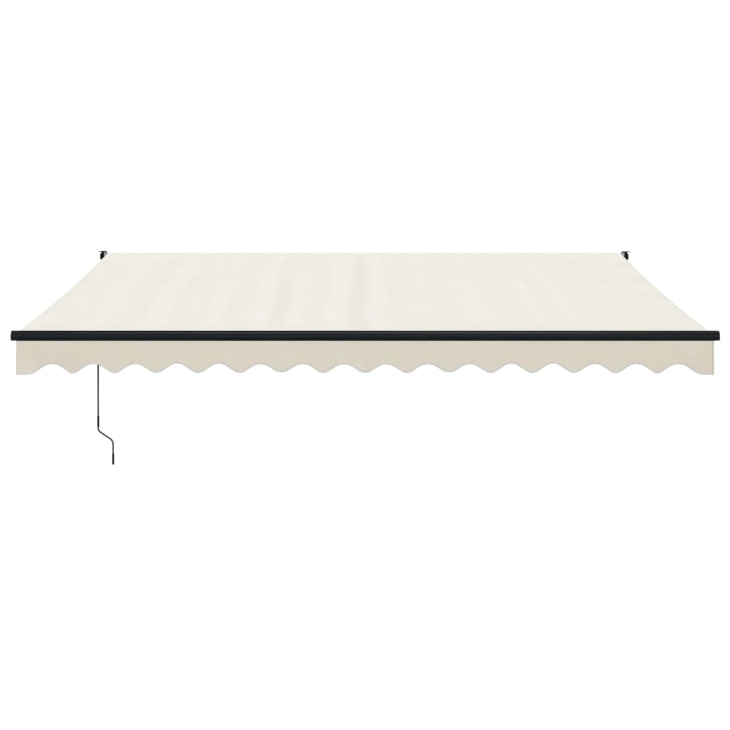 Retractable Cream Awning 4.5 x 3 m Fabric and Aluminum