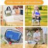4PCS Large Toy Storage Bags Multi-purpose Zipper Transparent PVC Waterproof Suitcase, Suitable for Building Blocks