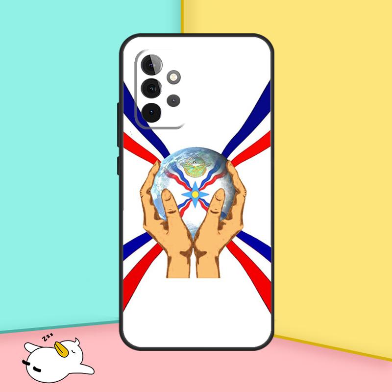 Assyria Flag Assyrian Cover For Samsung Galaxy A53 A33 A13 A12 A32 A52 A14 A34 A54 A15 A25 A35 A55 A71 A51 Case