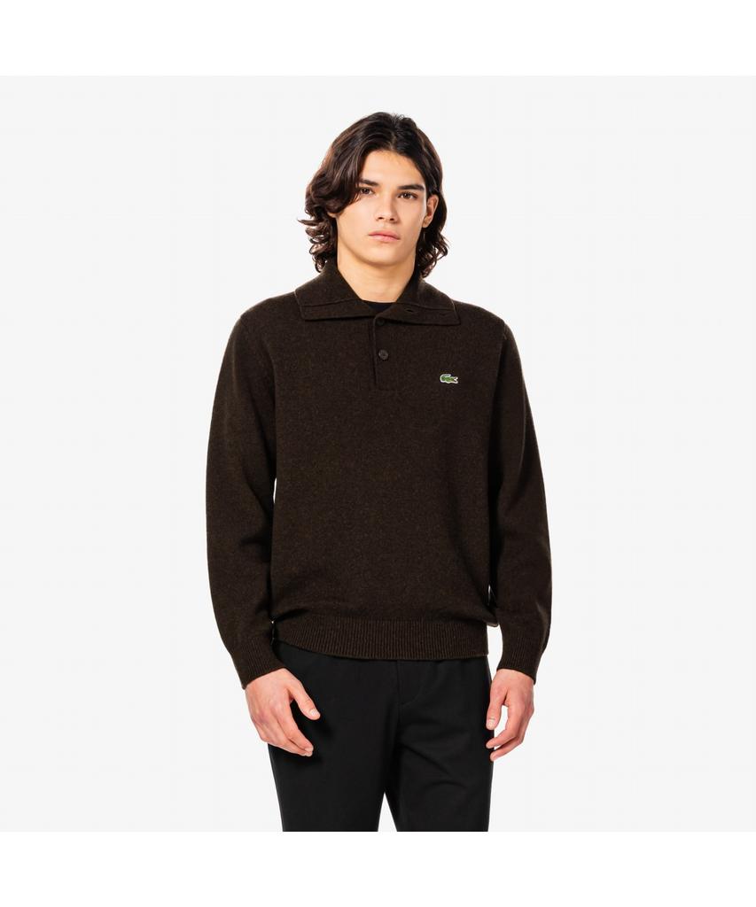 LACOSTE Men'S Half Button Pullover Ah332E-55N Skb