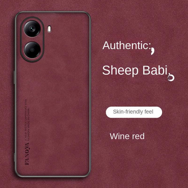 Чехлы X7pro Роскошный кожаный чехол для телефона Skinsheep для Xiaomi POCO X7 Pro X 7 Матовый противоударный чехол для POCOX7pro X7Pro Camera Protector TPU Bumper