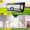 268 LED Solar Reflector Lights 3 Modes Waterproof Motion Sensor Spotlight Outdoor Lighting Solar Street Lights for Patio Garage
