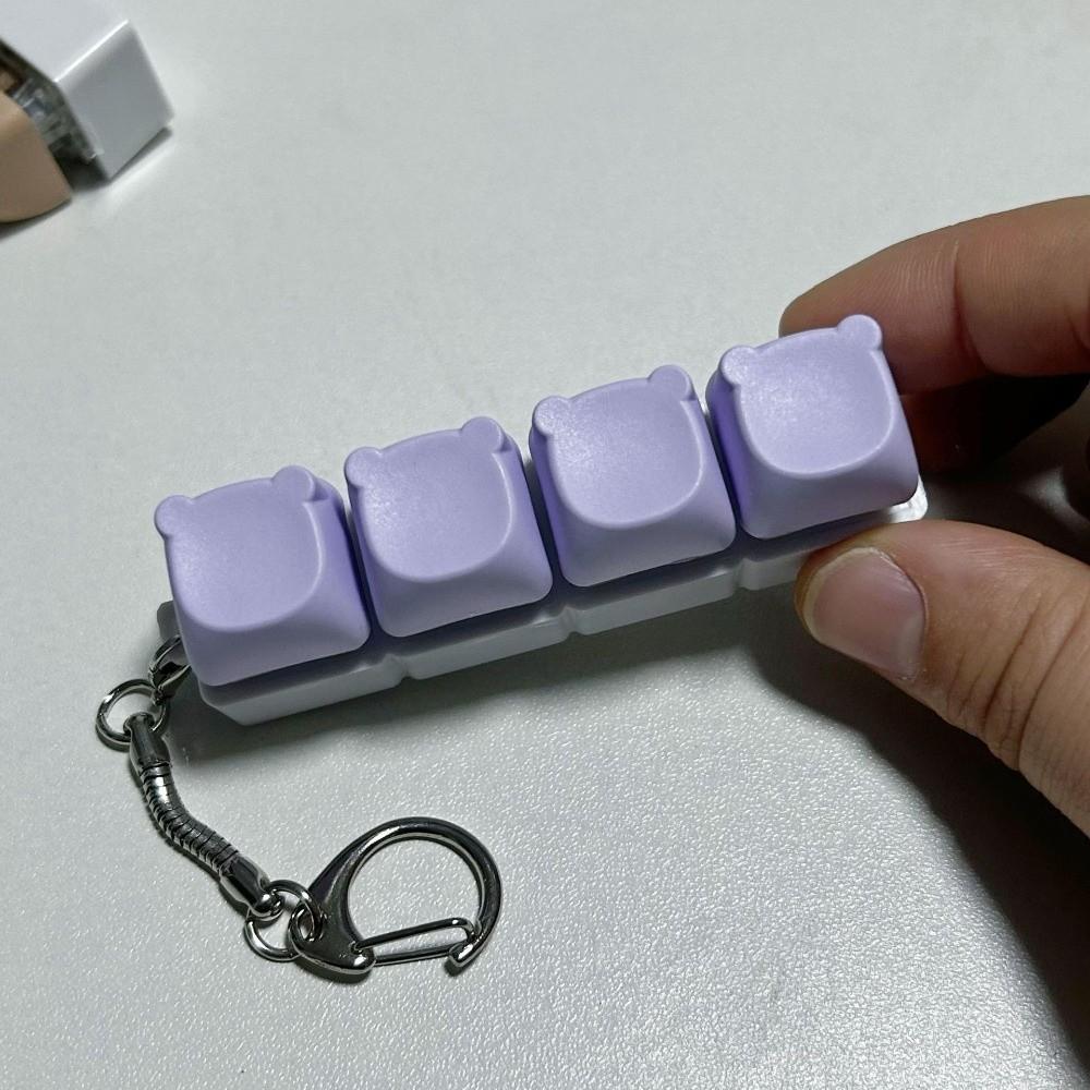 DIY Клавиатура Брелок-Фиджет Ключи Кнопка Игрушка-зажим Новая Насадка на Палец Клавиатуры Развлечение