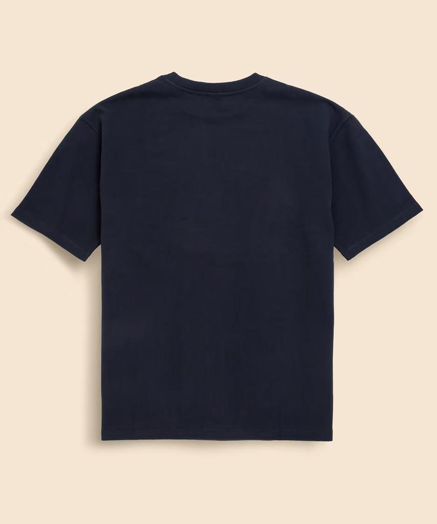 [Brooks Brothers] Хлопковая футболка с графическим логотипом, тяжелый джерси, США, 330002868, Темно-синий, S