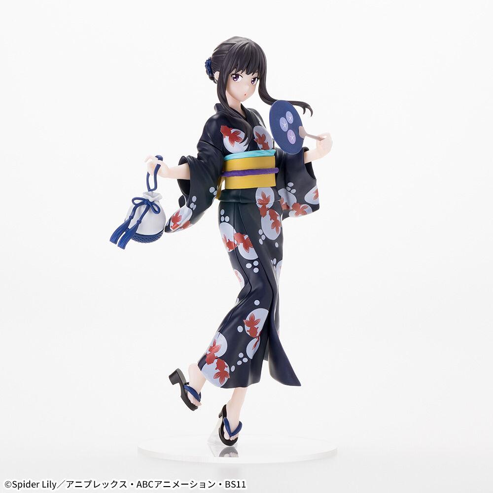 19СМ Аниме Ликорис Рекойл Иноуэ Такина Фигурка Luminasta Yukata de Odekake Ципао Платье Модель Игрушка Кукла Фигурка Действия