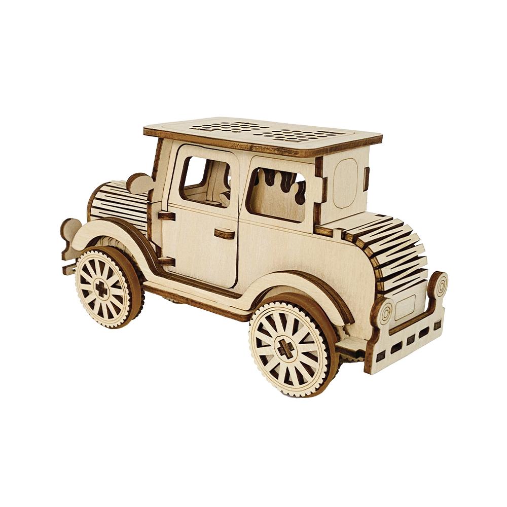 Wood simulation engineering car model decorations nostalgic truck power car home decoration gifts crafts
