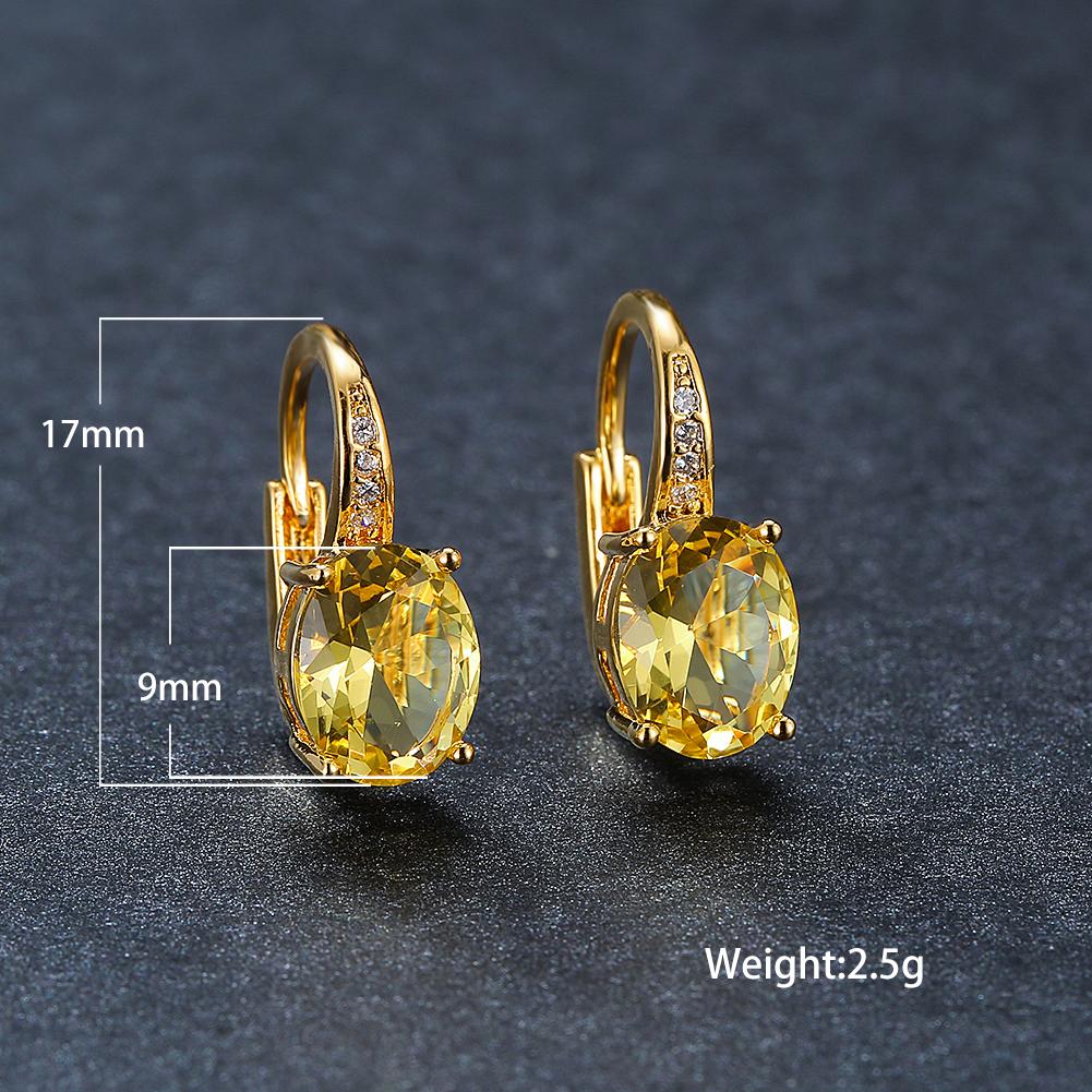 Модные серьги-крючки овальной огранки цвета морской волны, белые, синие, фиолетовые, зеленые, красные, с кристаллами, серьги-крючки с камнем, висячие серьги с CZ