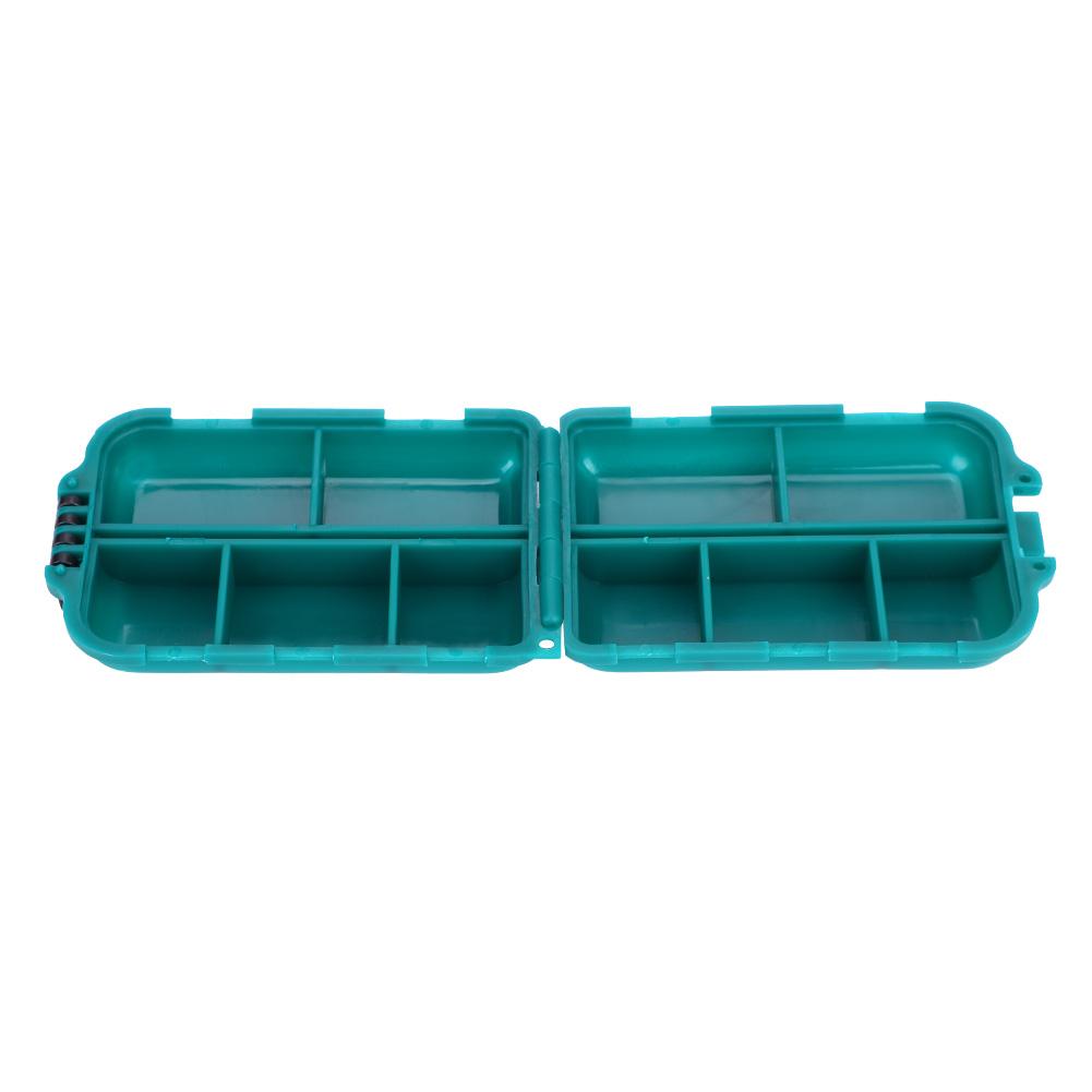 10 Slots Double Layer Fishing Baits Box Lures Holder Hooks Storage Case Accessory