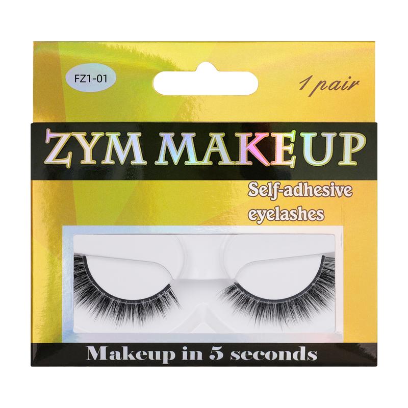 1Pair Glue Free Mink Eyelashes No Residue On The Skin 3D False Eyelashes Reusable Natural Long Eyelash Makeup Self-adhesive