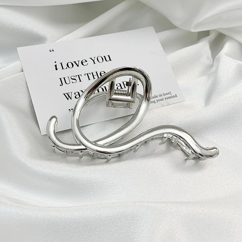 Модные женские металлические когти для волос, модные золотые серебряные заколки-крестики для волос, корейские геометрические шпильки для волос, аксессуары для волос для девочек