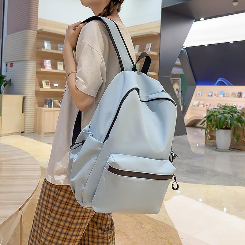 Студенческий школьный рюкзак Женский однотонный рюкзак Кампус Рюкзак с надписью