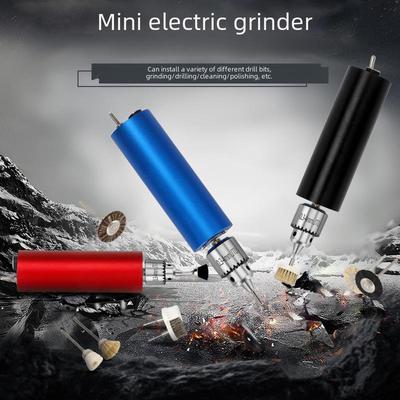 Мини-электрическая шлифовальная машина Blue Metal с британской и американской вилкой, плавная регулировка скорости 12 В, 2 А, ручная маленькая электрическая дрель.