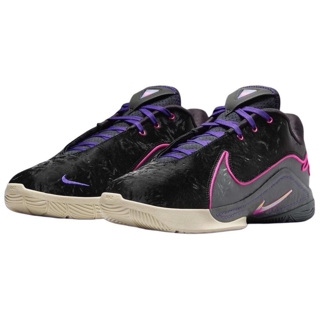 Nike LeBron 22 Blacklight мужские кроссовки Laser-Fuchsia темно-серый полевой фиолетовый FZ1094-001