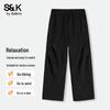 Baleno S&K Men's Loose Fit Straight Leg Casual Pants
