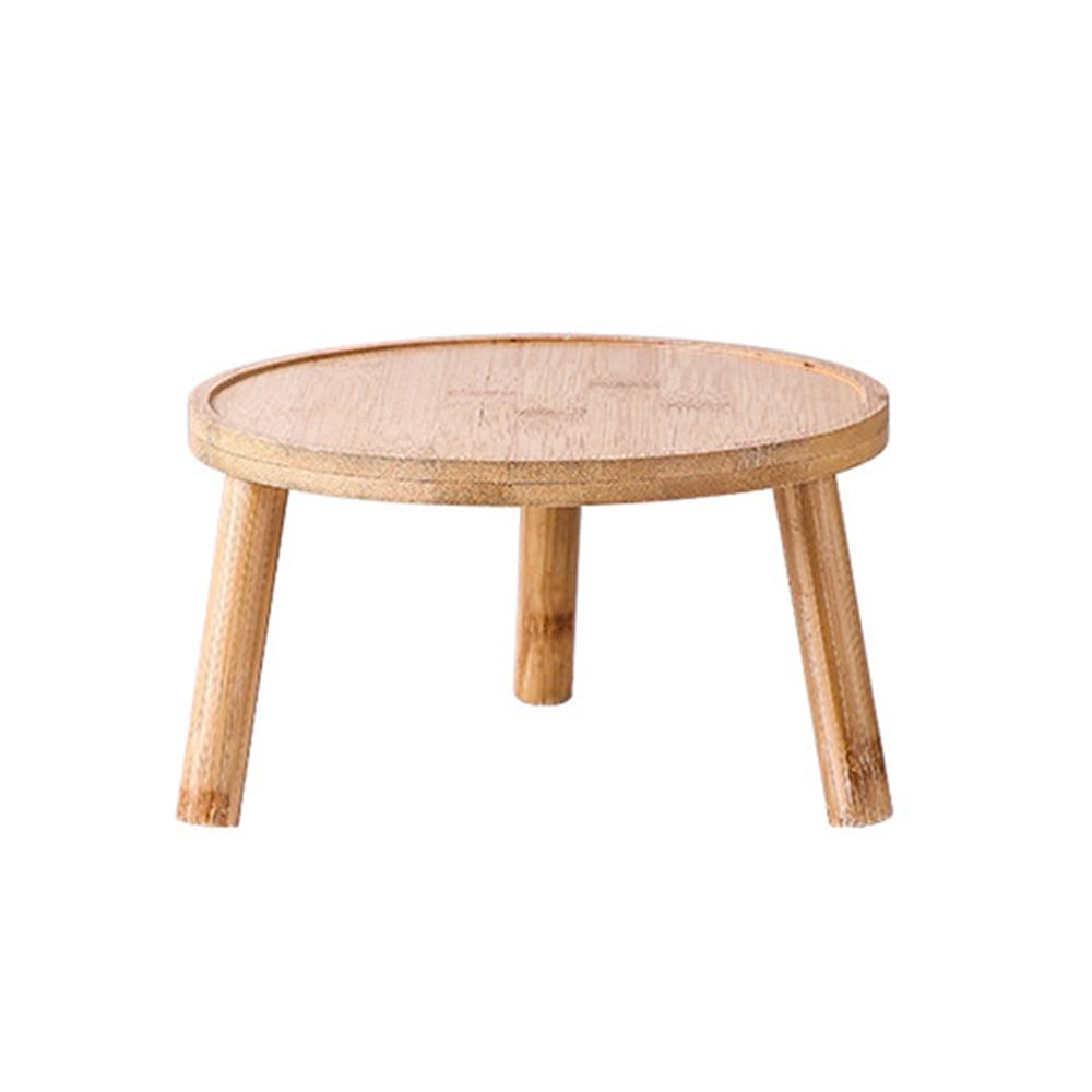 Round Flowerpot Holder Wooden Bonsai Base High Quality Flowerpot Tray Home Office