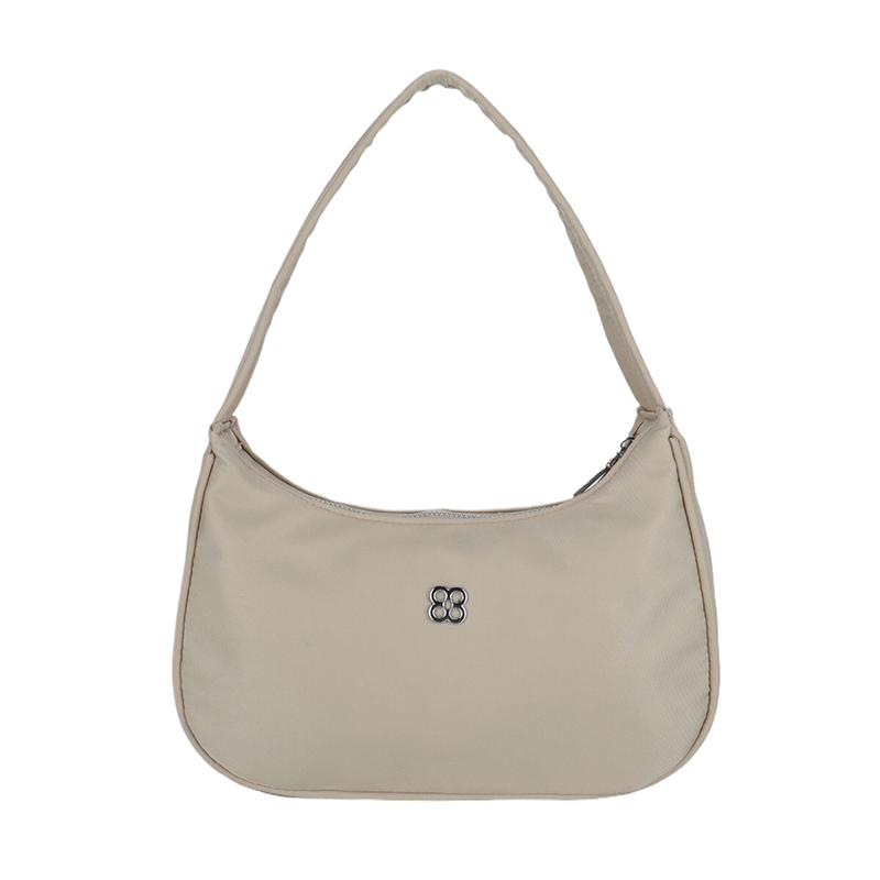 Women Stylish Armpit Bag Solid Color Simple Underarm Bag Simple Tote Handbag Zip Closure Chic Hobo Bag Party Vacation Bag