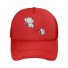 Cute Elephant And Hedgehog Walkie Talkie Cartoon Mesh Baseball Cap For Womens Unisex FeUnisex Beach Dad Hat Hip Hop