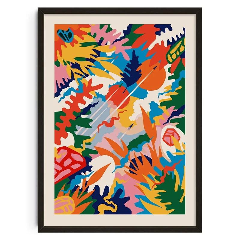 Винтажный Абстрактный Накорми свой разум Классические Постеры Принт Забота о себе Настенное искусство Холст Картина для Гостиной Спальни Домашний декор