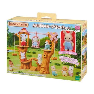Sylvanian Families Милый Набор Канатной Дороги Co-64 CP-SF Подарок на День Рождения Дети Девочки 3 Года 4 5 6 Кукла