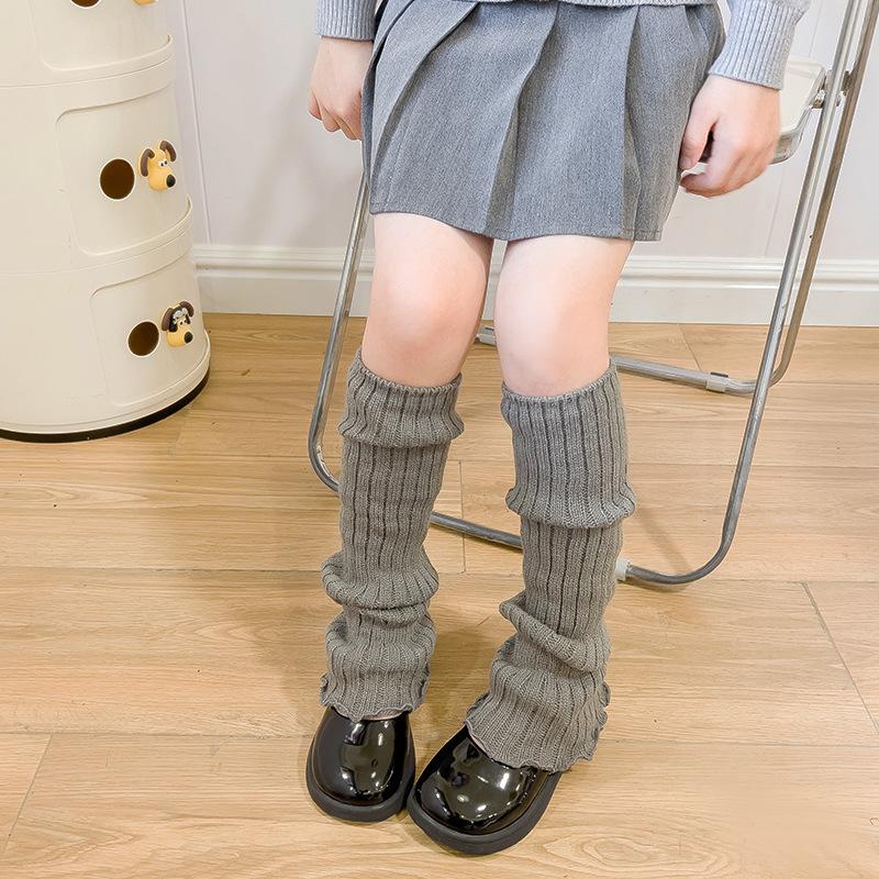 Baby Pile Socks Children Leg Warmers Lolitas  Knitted Socks Baby Girls Warm Cute Sweet Ballet Guards Socks Long Stockings Knitted Leg Covers