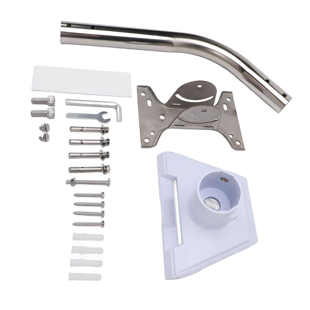 Комплект для крепления спутникового оборудования, белый ASA, нержавеющая сталь, устойчивая к погодным условиям, регулируемая на 88 градусов, длинная настенная установка для спутникового оборудования