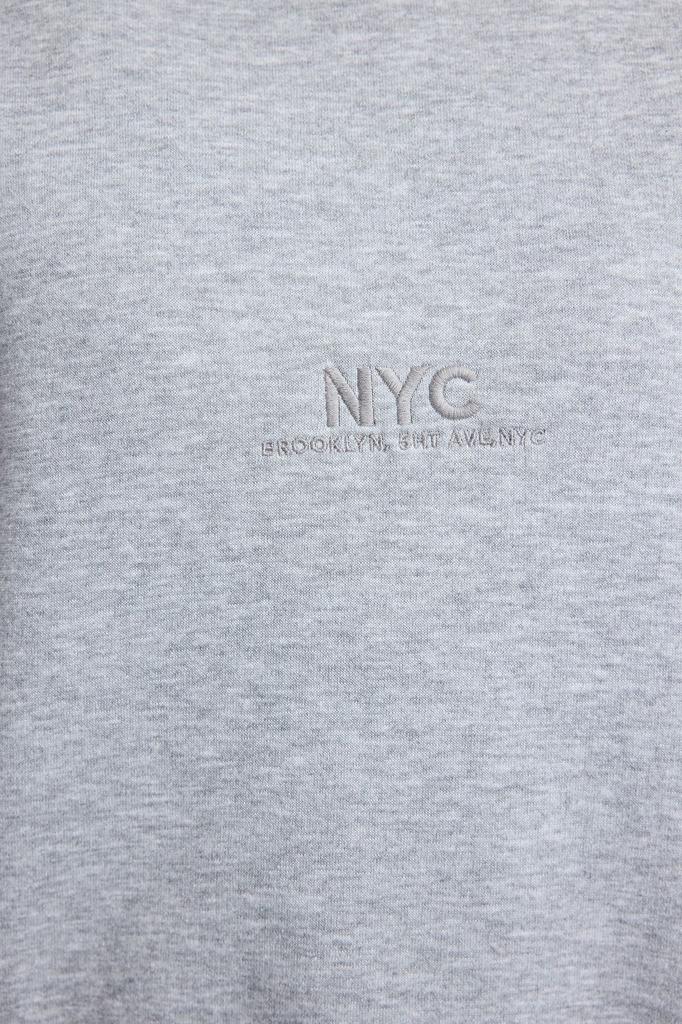 Женская модная стильная толстовка с красным слоганом и вышитым узором оверсайз, толстая внутри флисовая вязаная толстовка