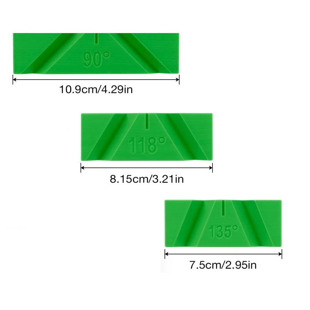 Набор из 3 приспособлений для заточки сверл для поддержания постоянного угла 90/118/135 градусов, совместимый с электрическими настольными шлифовальными станками