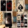 Кейс для телефона Samsung Galaxy A36 A56 A06 A13 A53 A32 A12 A22 A52 A35 A17 A16 A55 A15 A54 A34 A14 с рисунком "Туз Пик" для покера