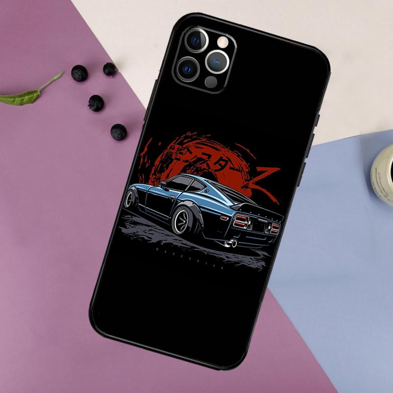 Japan JDM Car Phone Case For iPhone 17 16 15 14 11 12 13 Pro Max Plus 12 13 mini 16e 17 Air Bumper Cover