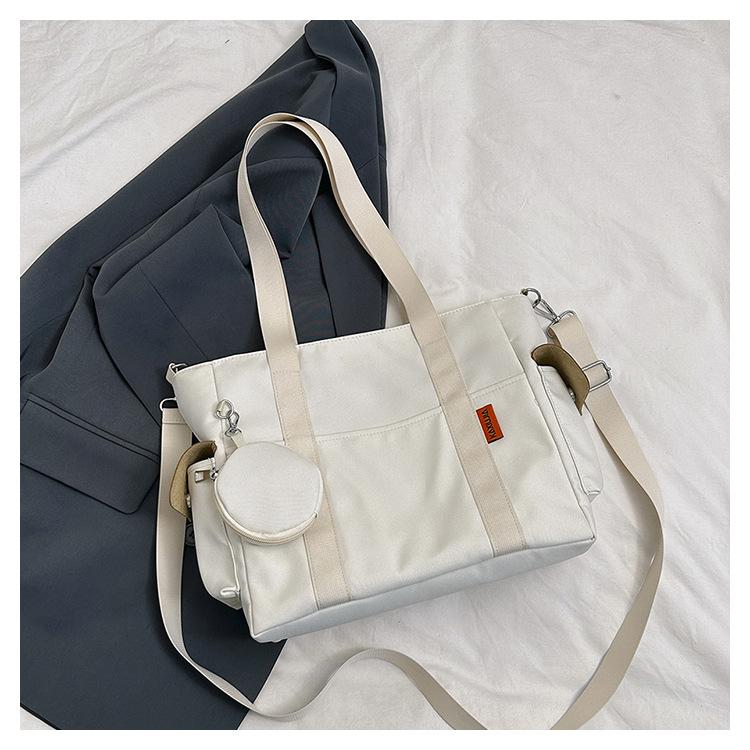 Набор дорожных сумок, легкая большая вместимость с мини-кошельком, водонепроницаемая сумка с ручкой, женские студенческие ранцы в консервативном стиле, нейлоновая сумка