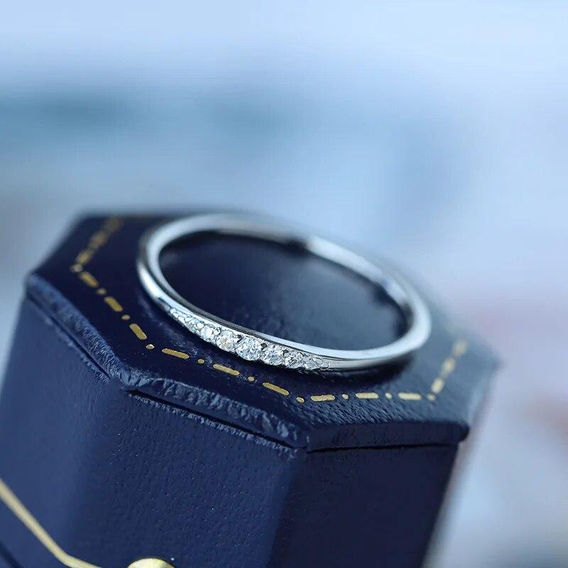 Модное круглое геометрическое кольцо для пар с когтями для женщин из стерлингового серебра S925, подарок на день Святого Валентина, ювелирные изделия, кольца из стерлингового серебра 925 пробы для женщин, простое кольцо