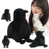 Распродажа Черный Ворон Животные Плюшевые Куклы Супер Мягкая Подушка Игрушки Мультяшный Домашний Декор для Мальчиков Рождественский Подарок на День Рождения