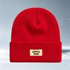 Xiaomi 1PC Mama's Mini Label Solid Baby Knitted Beanie Winter Warm Roll Cuff Toddler Cap For Infant Boys Girls,Baby Knitted Beanie
